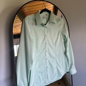 Luxury Paris Mint Green Blouse
